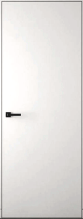 INVISIBLE дверь внутреннего открывания с черной кромкой